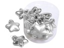 SKLENENÉ OČKY STARS BABY 4cm 12ks Strieborná