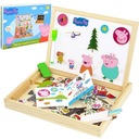 MAGNETICKÁ DOSKA PEPPA PIG DREVENÁ CHALK
