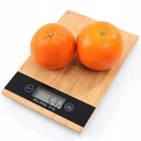 KUCHYNSKÁ VÁHA, bambusová, elektronická, do 5 kg, LCD