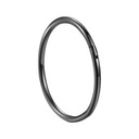 Titánové náušnice, BLACK Clicker Helix Circle 1.0/8