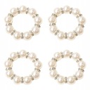 Ozdobné prstene 4PCS Pearl Design Buxles