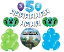 Meno k narodeninám Minecraft Pixels Balloons Set 1-9