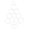 STOJAN Vianočný stromček s obrúčkami – biely