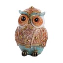 Big Eyes Owl Figurka Birds Socha Crafts Orange