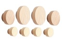 SET DREVENÝCH VEŠIAKOV S MAGNETOM, 8 KS