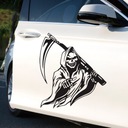Biely nádherný vtipný vinyl Devil Dead Scythe