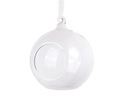 Sklenené gule sklenené gule so stuhou, 10cm ozdoby, 4 ks