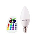 LED žiarovka Sviečka Pilot E14 3,5W RGB+6400K