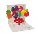 Balónová darčeková 3D karta k narodeninám a iným príležitostiam