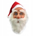 Santa Claus latexová maska ​​s červenou farbou