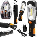 BATERKA OTOČNÁ DIELENSKÁ LAMPA 360* MAGNETICKÁ S HÁČKOM USB LED 280LM