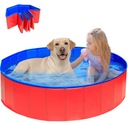 Bazén pre psov, zvieratá, deti, záhradný, skladací