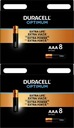 Duracell Optimum AAA LR3 alkalické batérie 8ks x2