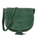 Dámska crossbody kabelka podkovy, mäkká talianska koža