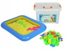 KINETICKÝ PIESOK 4KG + SANDBOX + 100 FORIEM