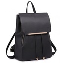 Elegantný dámsky kožený batoh Black Aurora A4