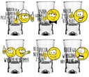 Poháre na vodku Humor Smileys Toasty Shot X 25ml