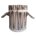 Drevený obal na kvetináč BJWDA176 kolík, výška 16 cm