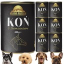 Kraina Radolin Konské a ľanové semienko 6x 400g 90% mäso PREMIUM mokré krmivo