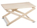 Skladací záhradný konferenčný stolík vyrobený z bukového dreva