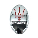 3D ODZNAK S LOGOM MASERATI 45x75 mm ČIERNA