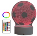 3D LED FUTBALOVÁ NOČNÁ LAMPA + DIAĽKOVÉ ZADARMO