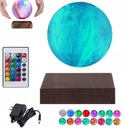 LEVITAJÚCA MESIAC NOČNÁ LAMPA 3D MOON LED RGB 16KOL