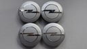 4x emblémy krytiek na strieborné disky OPEL 56 mm