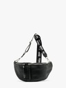 Dámska kožená kabelka RYŁKO v čiernej farbe