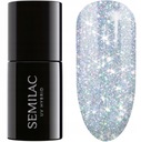 SEMILAC HYBRID POLISH 460 Silver Fireworks 7 ml