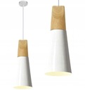 ŠKANDINÁVSKA DREVENÁ KOVOVÁ STROPNÁ LAMPA SCANDI B BIELA ​​TUBE WHITE APP058