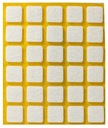 Plsťová podložka biela 15x15 30 ks