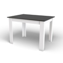 NP stôl 120x80 Čierna + Biela