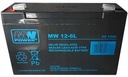 MW 12-6L AGM 6V 12Ah MW Napájacia batéria