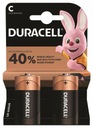 Duracell C alkalické batérie (R14) 2 ks.