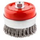 Vystužená kefa na pohár, 65 mm x M14, INOX 57H585