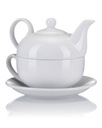 Sada džbán + šálka BIELÝ PORCELÁN darček