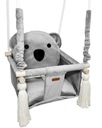 HOJÁDKA PRE DETI Koala Bear Grey + bezpečnostné pásy
