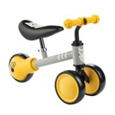 Trojkolesový balančný bicykel Kinderkraft Cutie, žltý