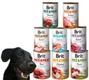 Brit Pate & Meat MIX 8 FLAVORS 400 g x8 bezzrnné mokré krmivo pre psov s mäsom
