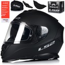 PRILBA NA MOTOCYKL LS2 FF800 STORM II BLACK MATT + PINLOCK + BLENDA 22/06