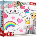 XL samolepka na stenu LARGE HEARTS CLOUD 74x40