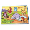 VIGA robustné puzzle Divoké zvieratá zodpovedajú tvaru