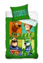 Bavlnené obliečky SCOOBY DOO 160cm zelené