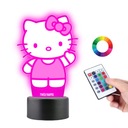 Hello Kitty LED RGB nočná lampa PLEXIDO Gravírovanie