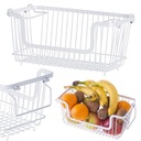 Košíky na ovocie a zeleninu, organizér, nádoba, úložný box, biela