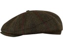 HARRIS TWEED DÁVKA KHAKI ZELENÉ PRUHY 57 CM M