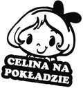 Nálepka CELINA IN THE CAR do auta 18x15 farieb