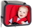 360 stupňové zrkadlo na pozorovanie dieťaťa pri cestovaní v aute