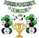 BALOONS BALL futbalový narodeninový banner s MENOM